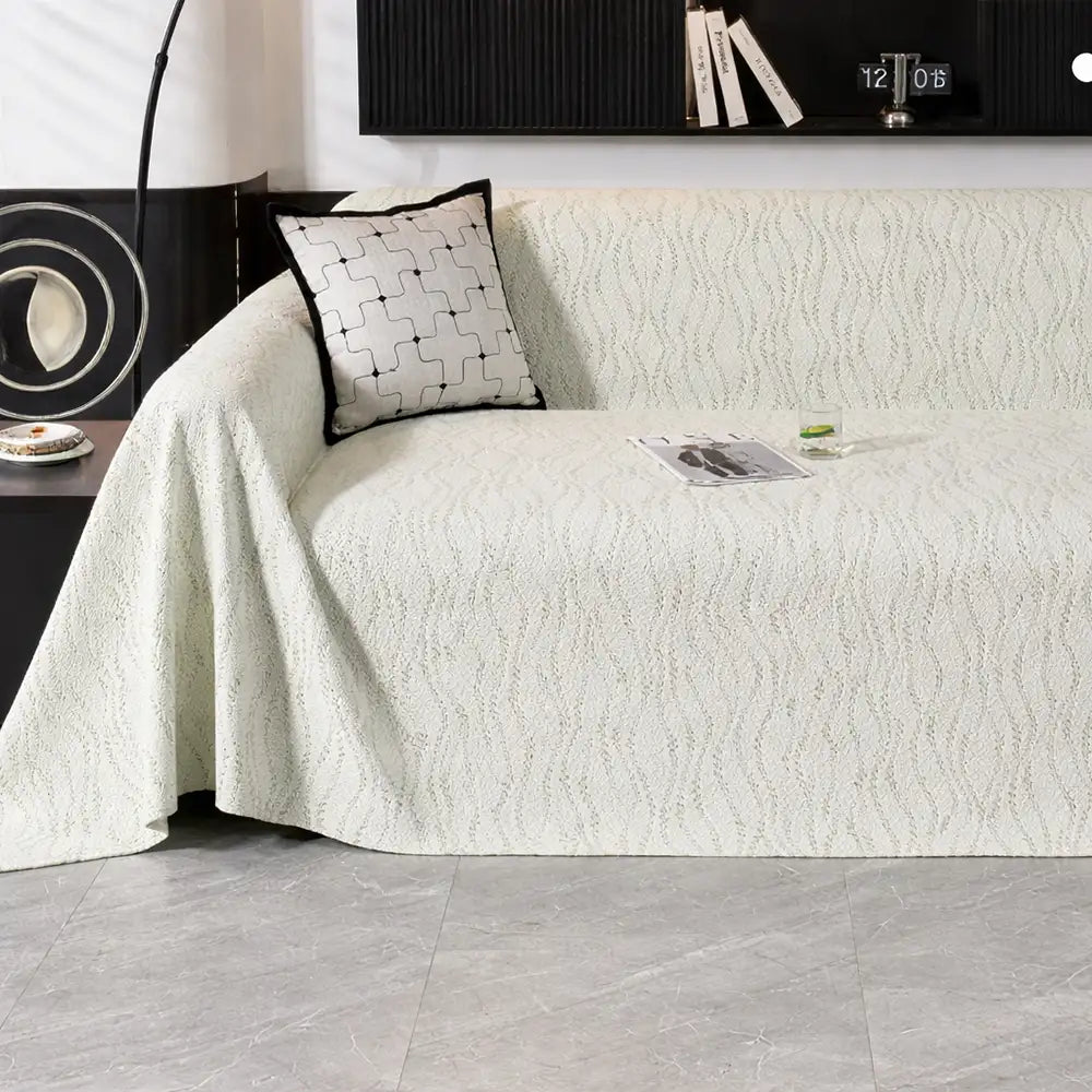 Blattmuster Kühl-Eis-Seide Sofa-Schutz Große Decke Couchbezug