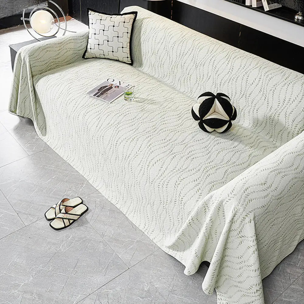 Blattmuster Kühl-Eis-Seide Sofa-Schutz Große Decke Couchbezug