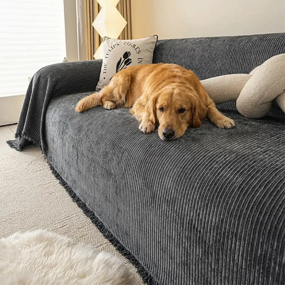 Moderne klassische kratzfeste Chenille-Sofa-Decke waschbarer Couchbezug