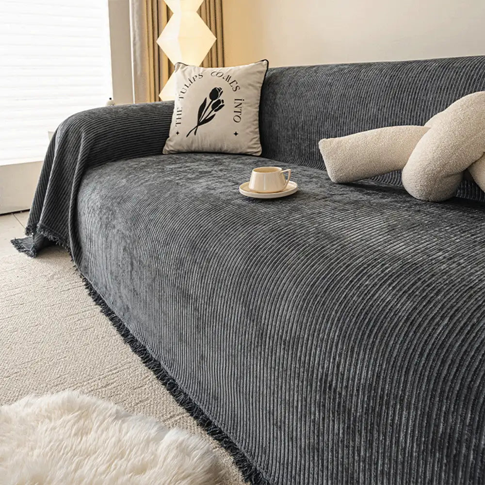 Moderne klassische kratzfeste Chenille-Sofa-Decke waschbarer Couchbezug