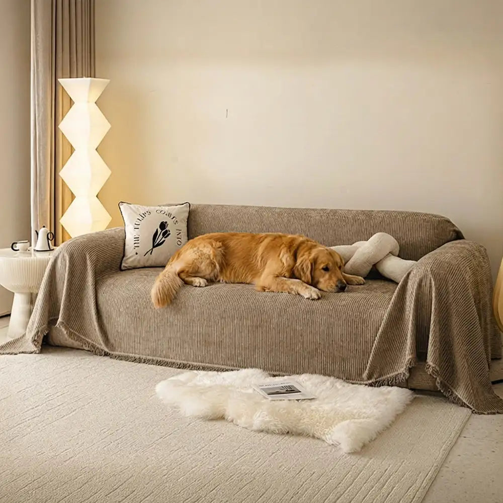 Moderne klassische kratzfeste Chenille-Sofa-Decke waschbarer Couchbezug