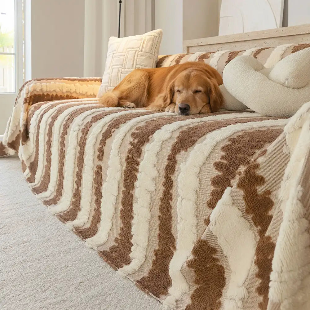 Moderne Komfort-Plüsch Multifunktionale Decke Sofa Schutz Couchbezug