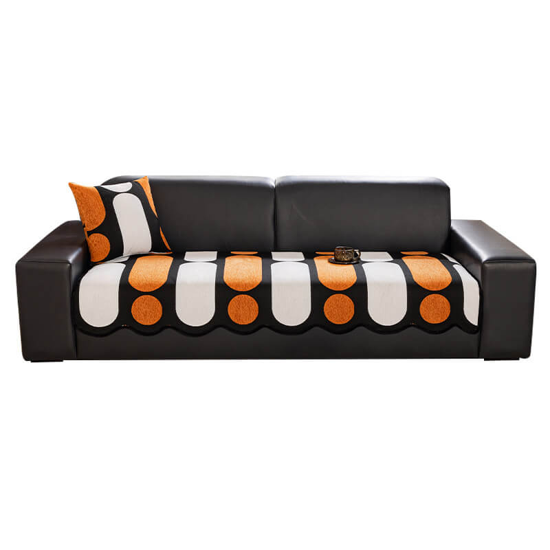 Moderner unregelmäßig geformter Chenille kratzfester Sofaüberzug