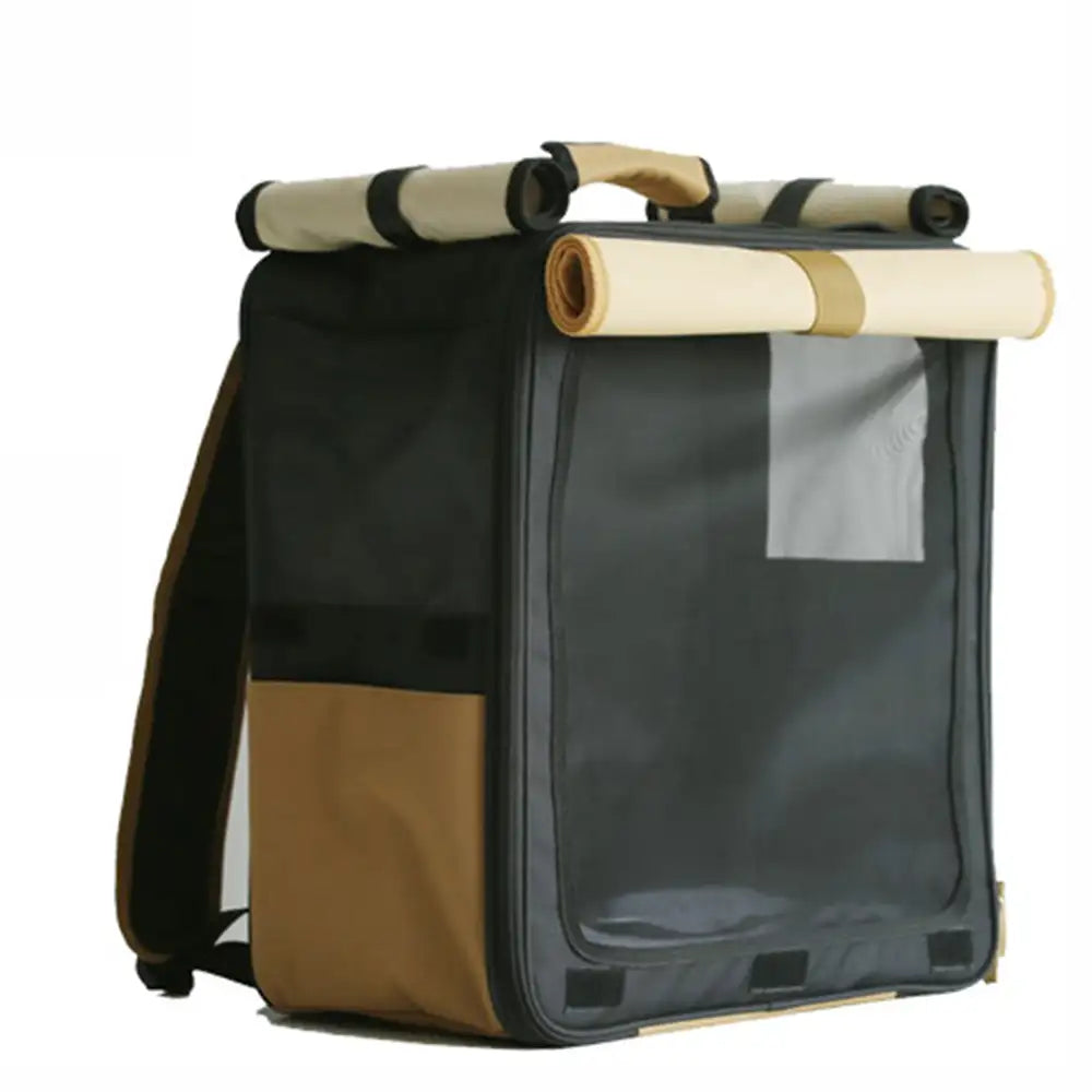 Mehrzweck atmungsaktiver Roll-Up Haustierträger Katzenrucksack