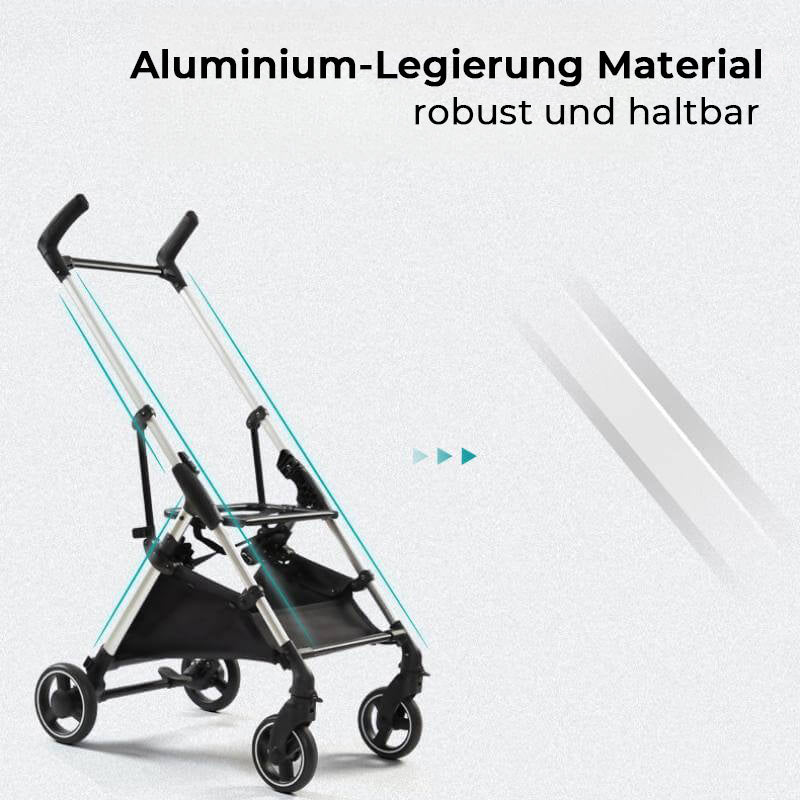 Ultraleichter und Abnehmbar Multifunktionaler 2-in-1-Haustierkinderwagen aus Aluminiumlegierung