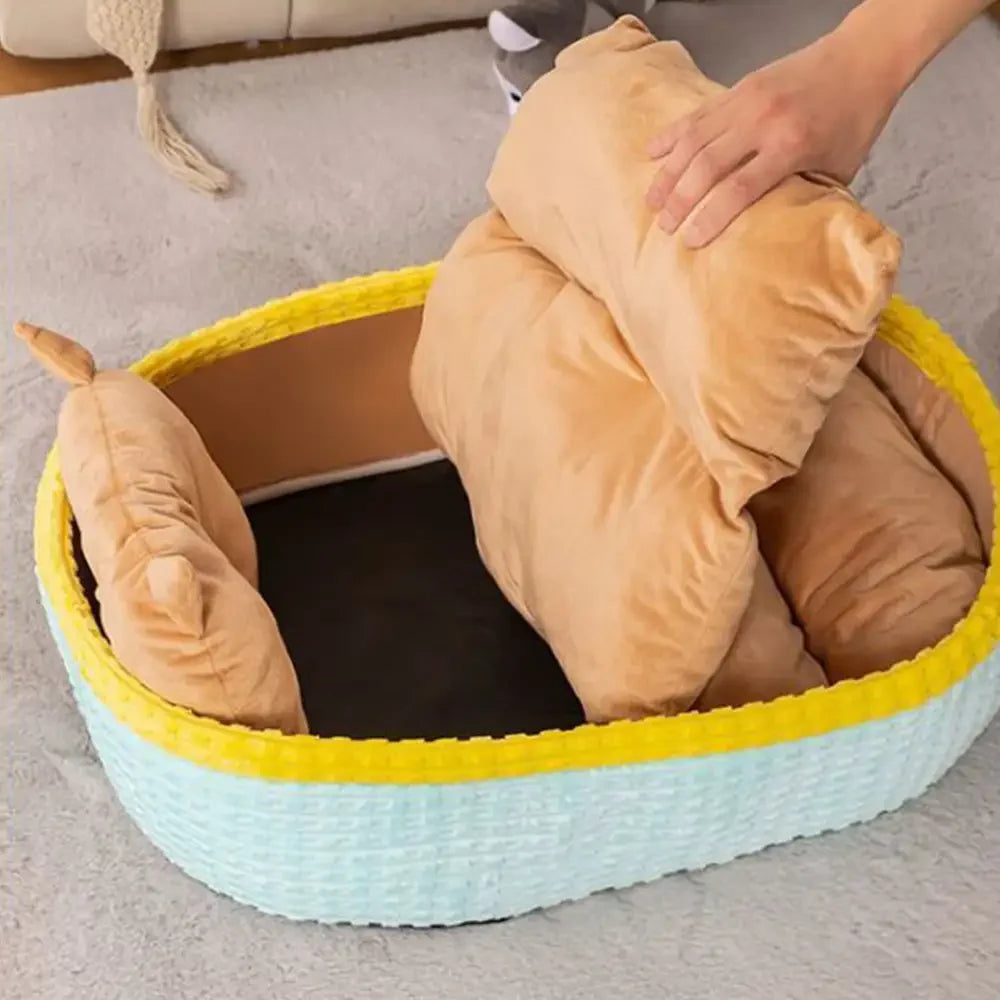 Nack stütze weiche erhöhende Rahmen Tiefschlaf Haustier Liege Kissen Hundebett