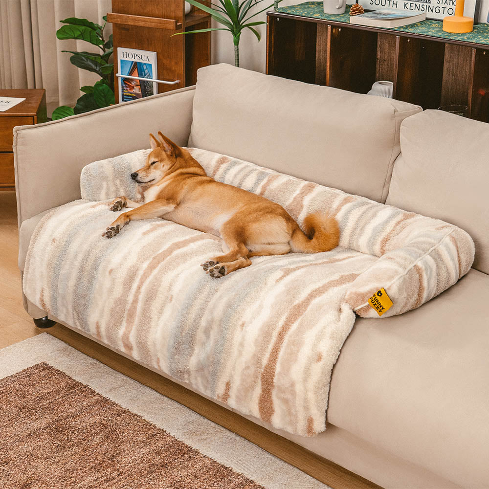 Nordische Plüsch-Sofa-Schutzmatte für Hunde - PawLounge