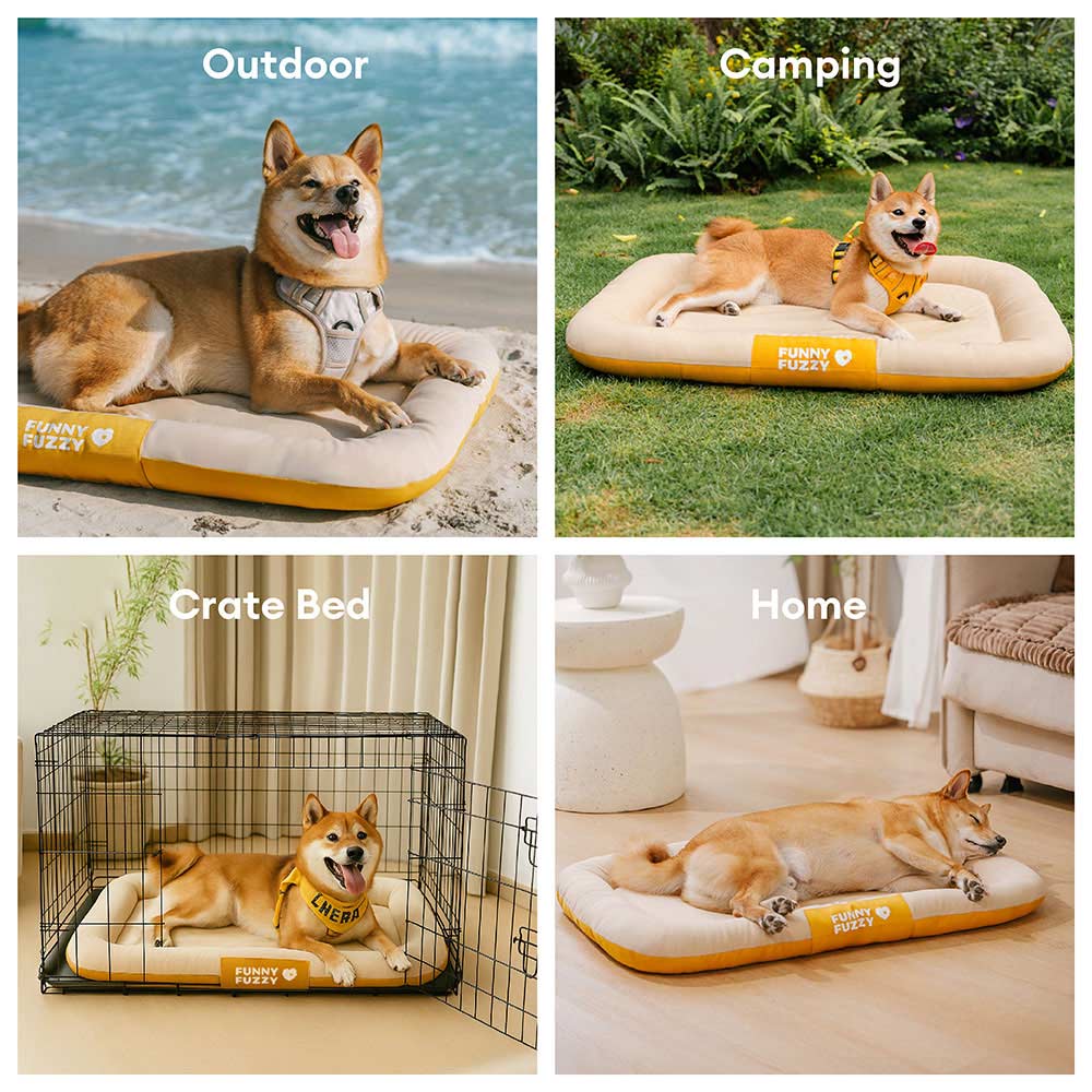 Wasserfestes und bissfestes Memory-Schaum-Orthopädisches Hundematte für die Hundebox