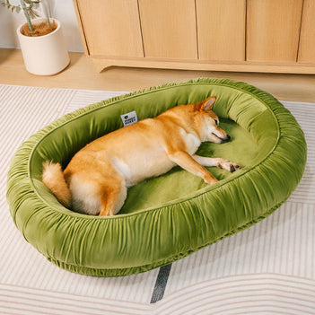 Ovales Orthopädisches Stützbett für Gemütliches Abnehmbares Hunde- und Katzenbett