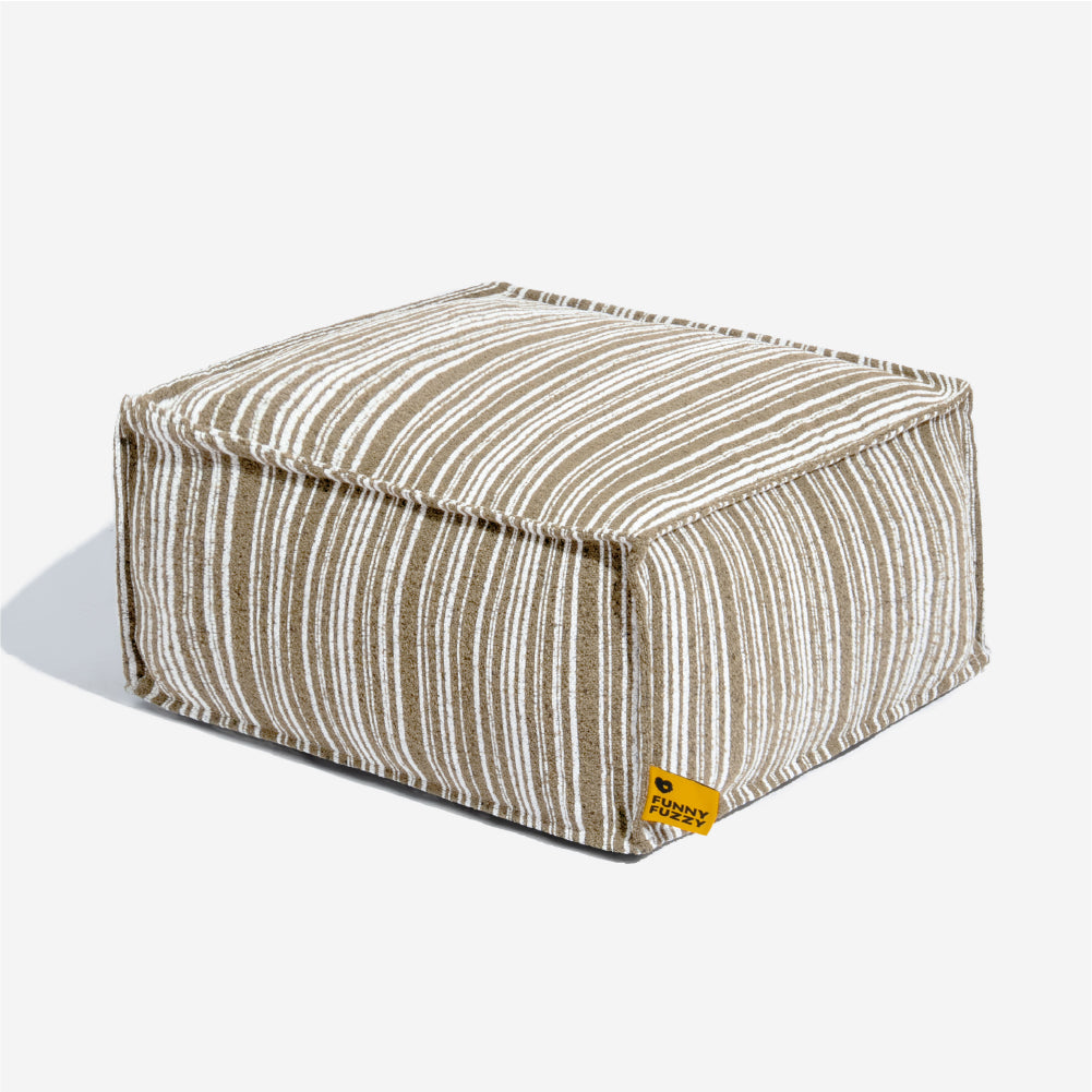 Nachhaltiger Stauraum Pouf Ottoman & Hundebett - Funnyfuzzy SnugNest