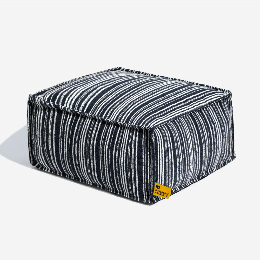 Nachhaltiger Stauraum Pouf Ottoman & Hundebett - Funnyfuzzy SnugNest