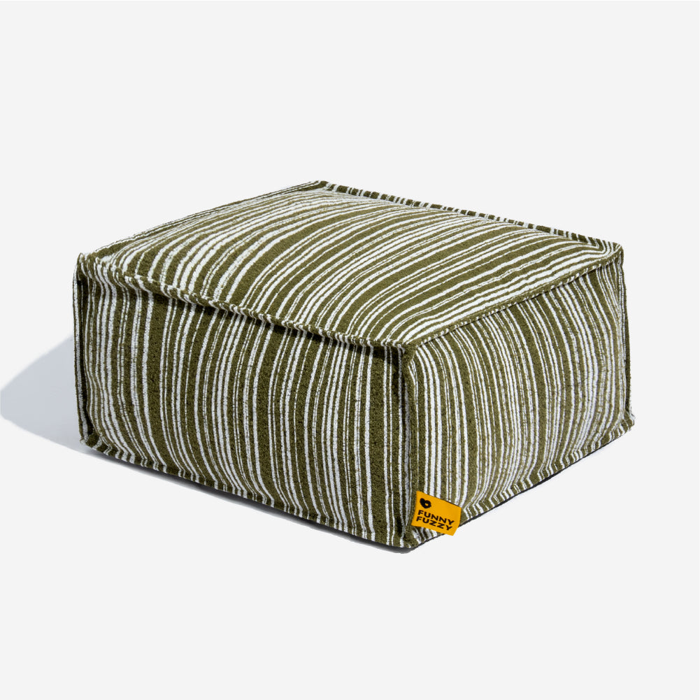 Nachhaltiger Stauraum Pouf Ottoman & Hundebett - Funnyfuzzy SnugNest