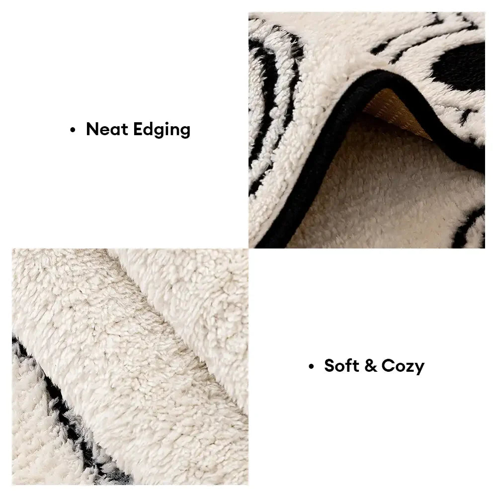 Pfotenabdruck Weicher Polar Fleece Sofa Schutz Rutschfeste Couchabdeckung