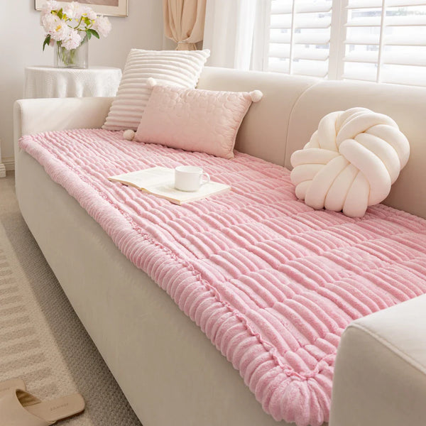 Faulenzer Weiches Flanell Atmungsaktive Haustiermatte Rutschfester Sofabezug