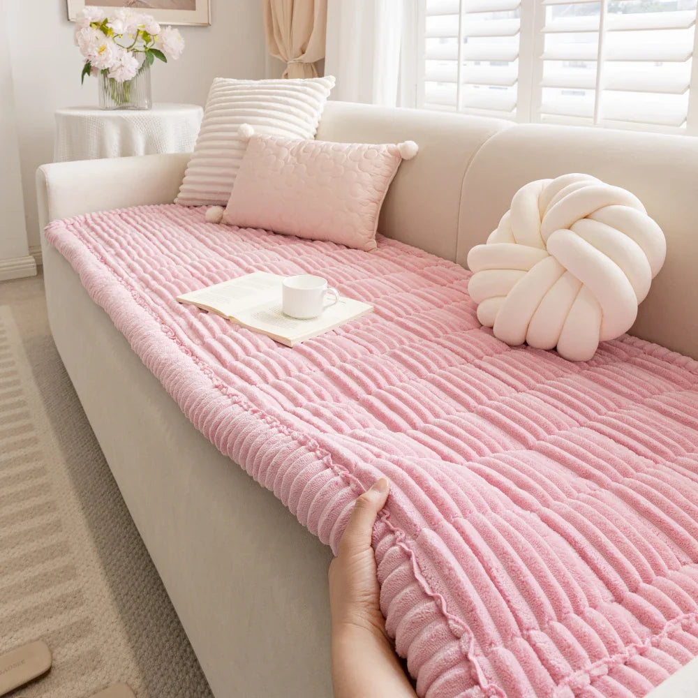 Faul weiche Fleece atmungsaktive Haustiermatte rutschfester Wohnzimmercouchbezug