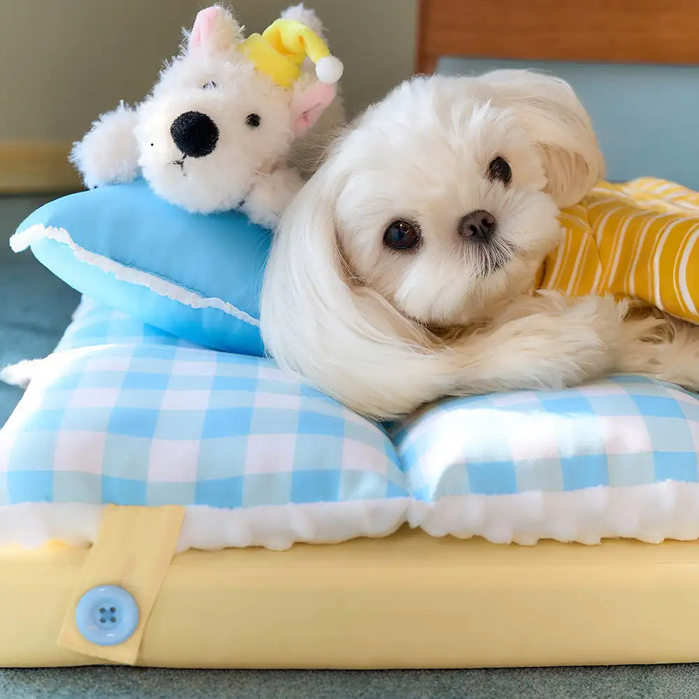 All-in-One Doppelschicht Bequemer Waschbarer Hundebett - Exklusiv für Haustiere