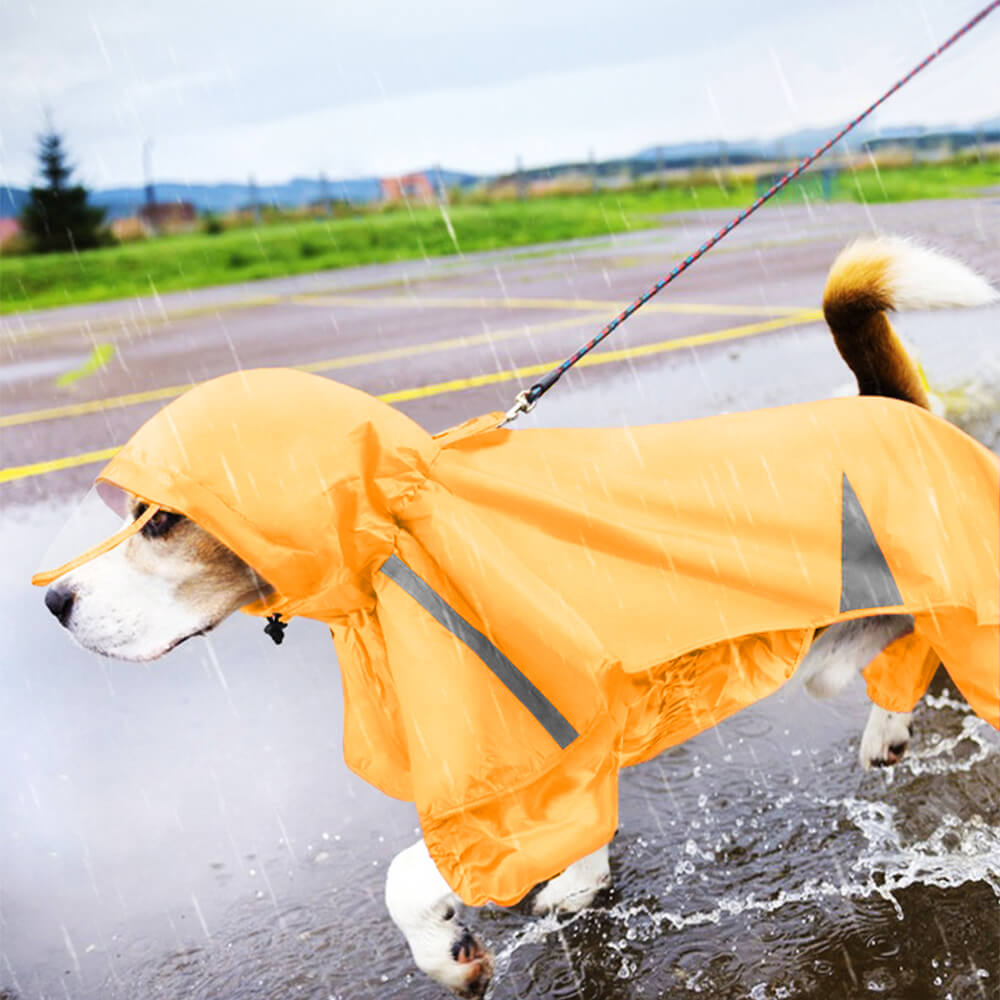 Reflektierender Winddichter Wasserdichter Hundeumhang mit Kapuze