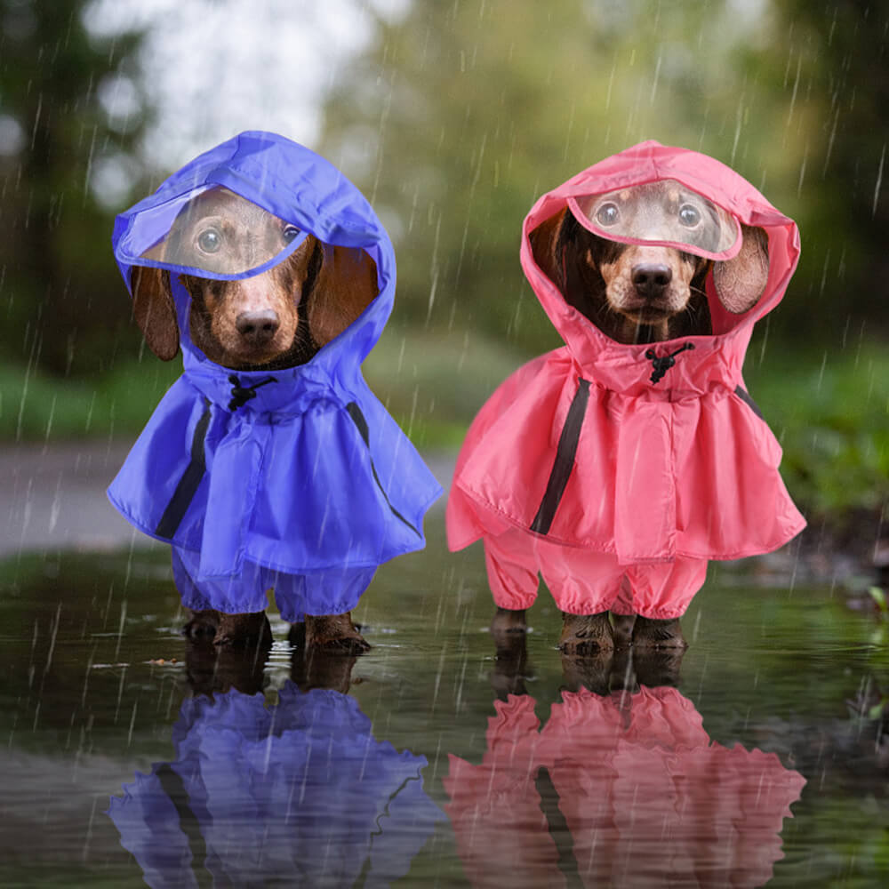 Reflektierender Winddichter Wasserdichter Hundeumhang mit Kapuze