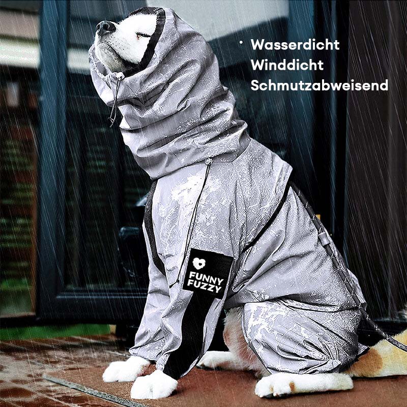 Reflektierender Wetterfester Wasserdichter Cooler Hunde-Regenmantel