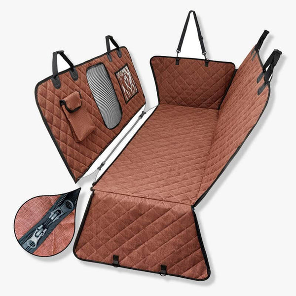 Wasserdicht Kratzfest Hundeautositzbezüge aus Kationischer Stoff & Oxford-Stoff