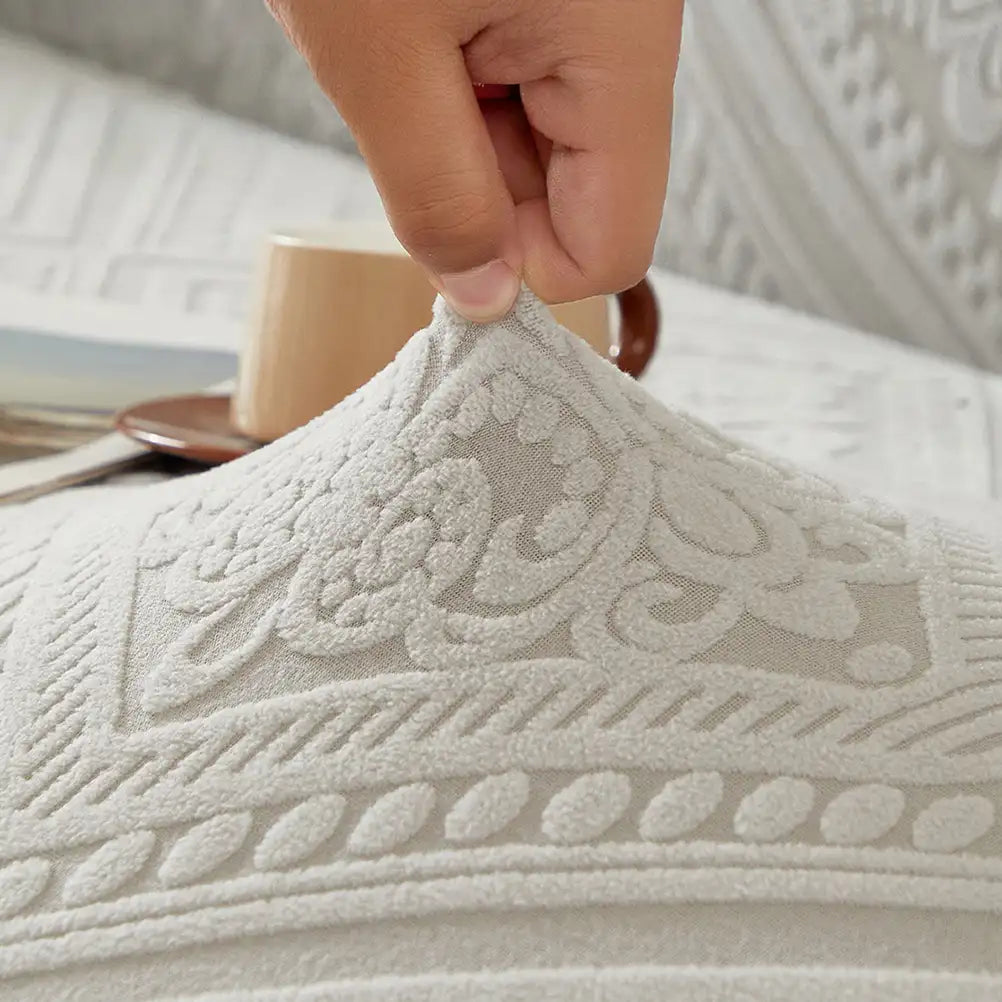 Retro Jacquard-Muster Vollabdeckung Sofaschoner Magischer Sofabezug