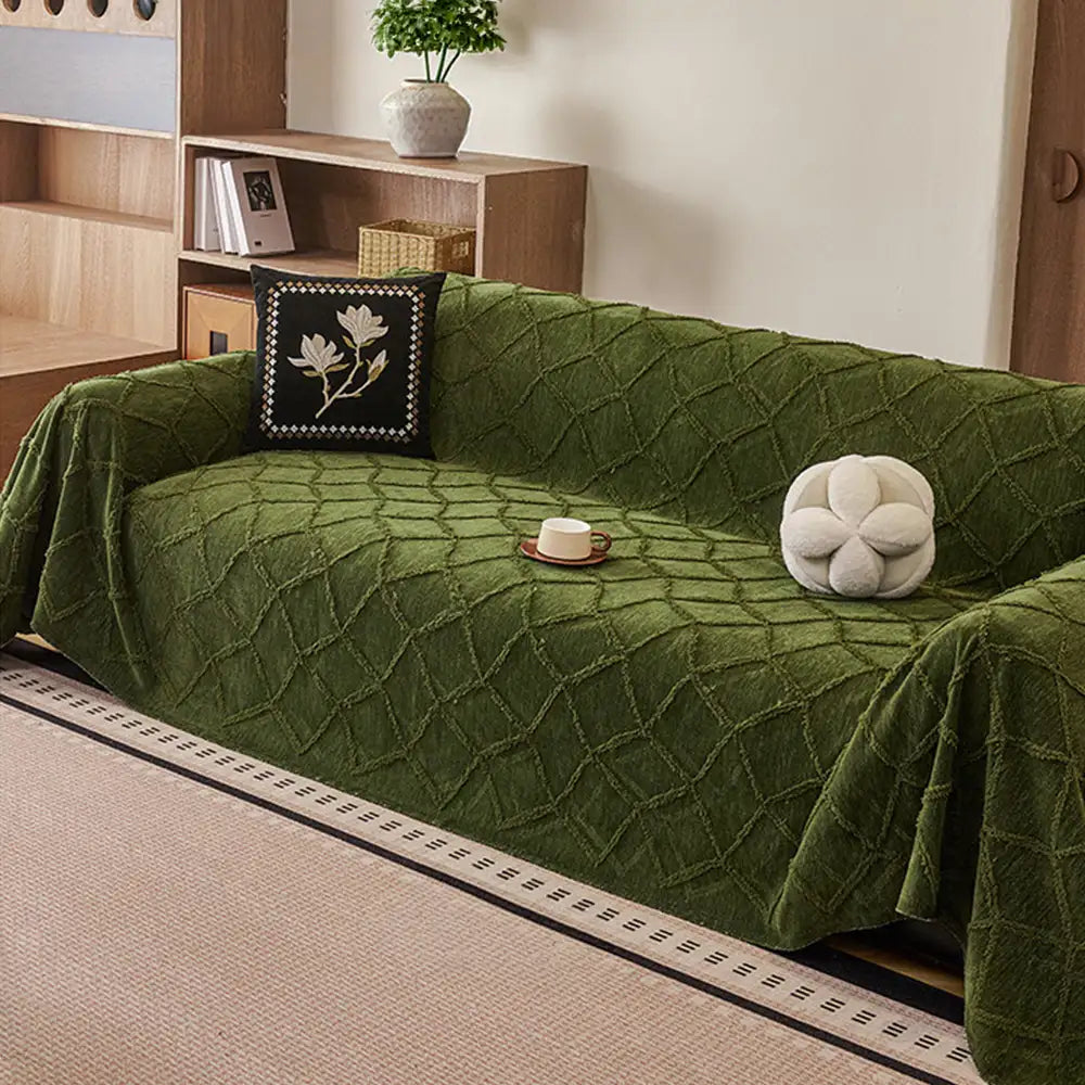 Retro-Jungle-Jacquard-Chenille Antikratz-Schutzbezug für Sofa Couch