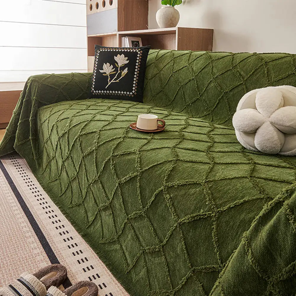 Retro-Jungle-Jacquard-Chenille Antikratz-Schutzbezug für Sofa Couch