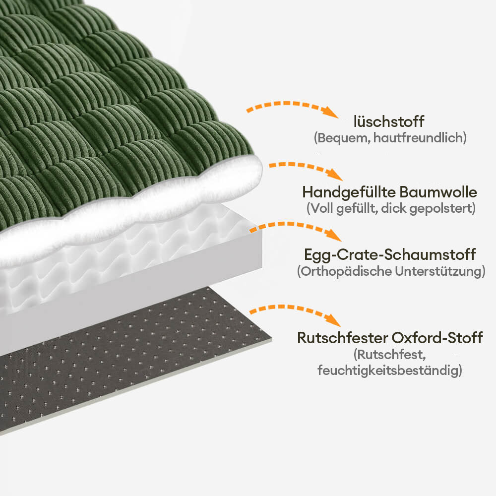 Faulenzer Weiches Flanell Atmungsaktive Haustiermatte Rutschfester Sofabezug