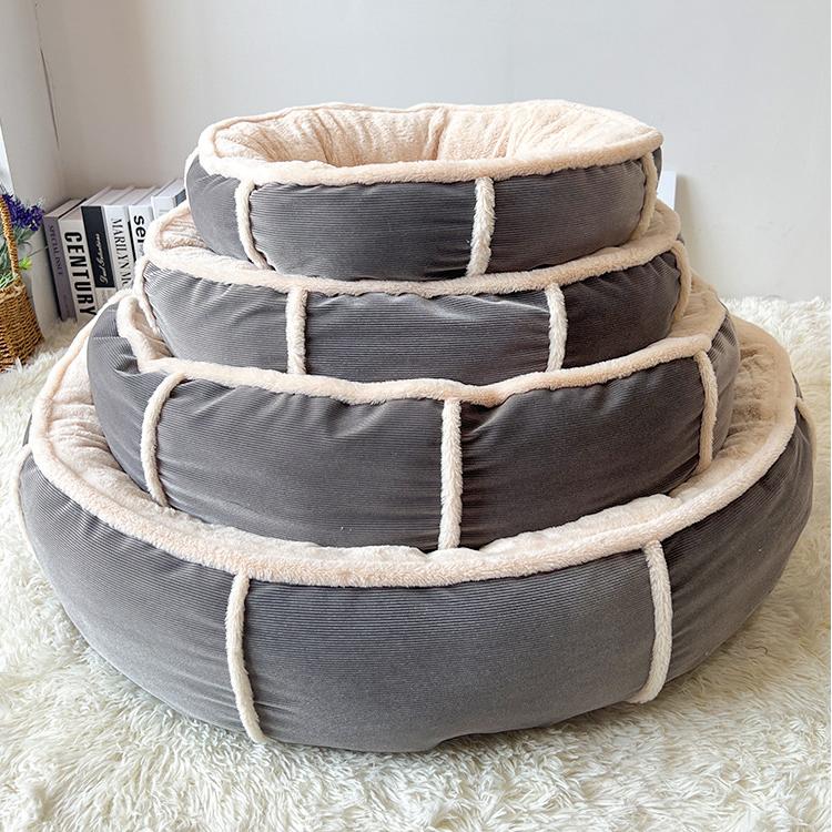 Ultra-Plüsch-Corduroy-Anti-Angst-Hundebett