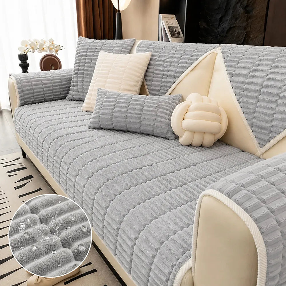 Wasserfeste gemütliche Fleece-Sofa-Schutz rutschfeste Sofabezug