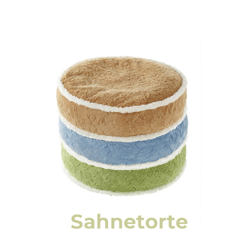 Sahnetorte - Ultraweiches Haustierbett aus Plüsch