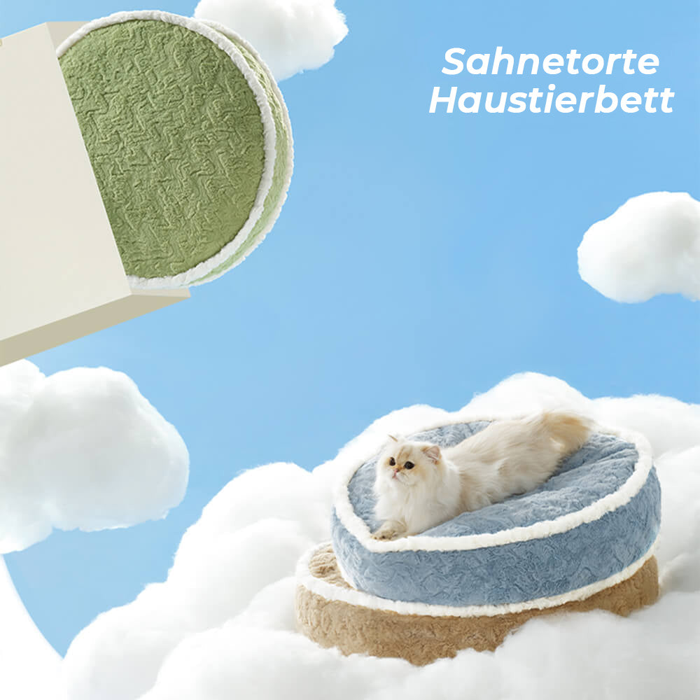 Sahnetorte - Ultraweiches Haustierbett aus Plüsch