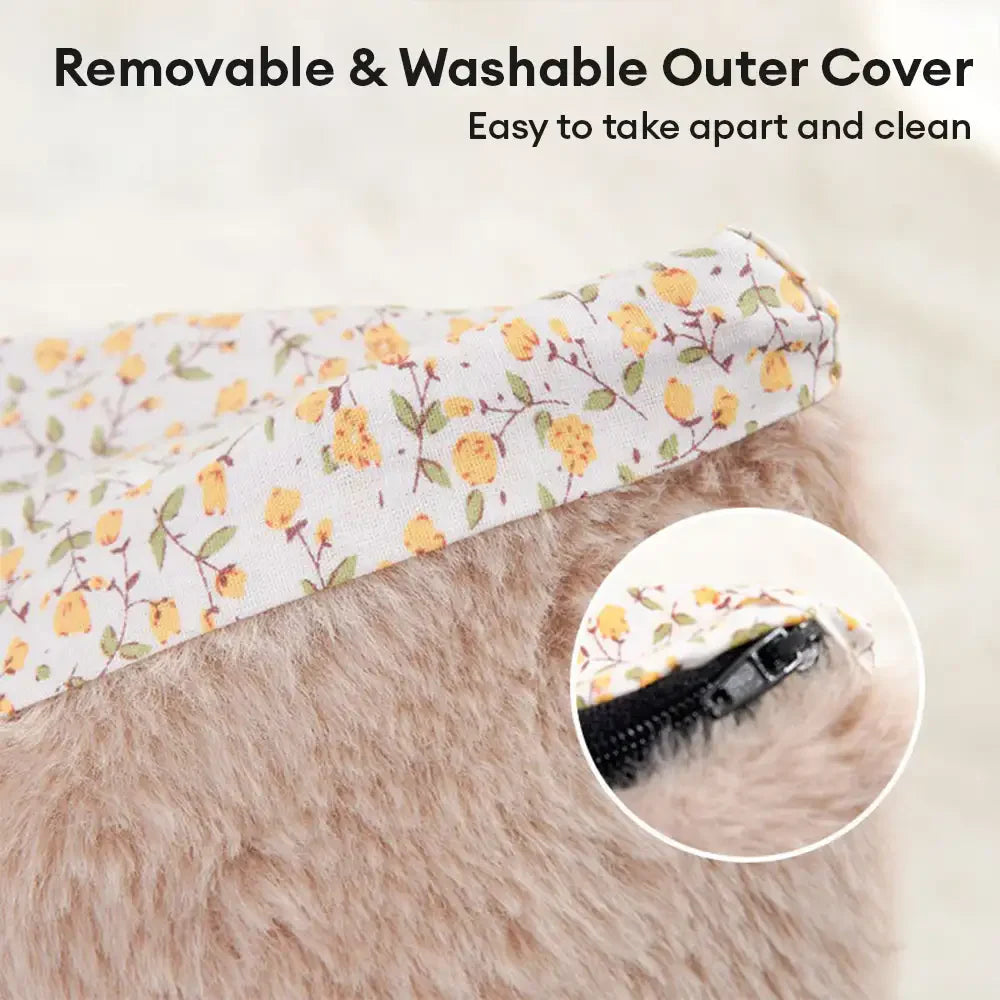 Weiches flauschiges Garten-Chic waschbares Haustierbett kleines Hundebett