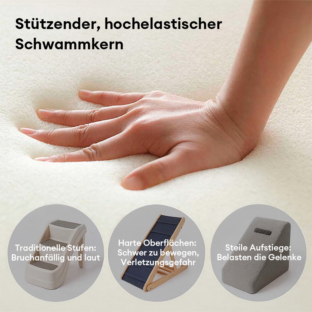 Luxe wasserabweisende Kunstleder abziehbare spiralförmige Haustiertreppe - StepEase