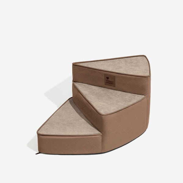 Luxe wasserabweisende Kunstleder abziehbare spiralförmige Haustiertreppe - StepEase