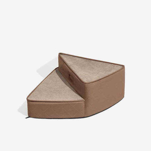 Luxe wasserabweisende Kunstleder abziehbare spiralförmige Haustiertreppe - StepEase