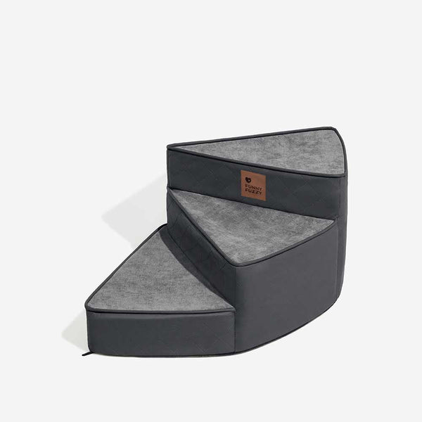 Luxe wasserabweisende Kunstleder abziehbare spiralförmige Haustiertreppe - StepEase