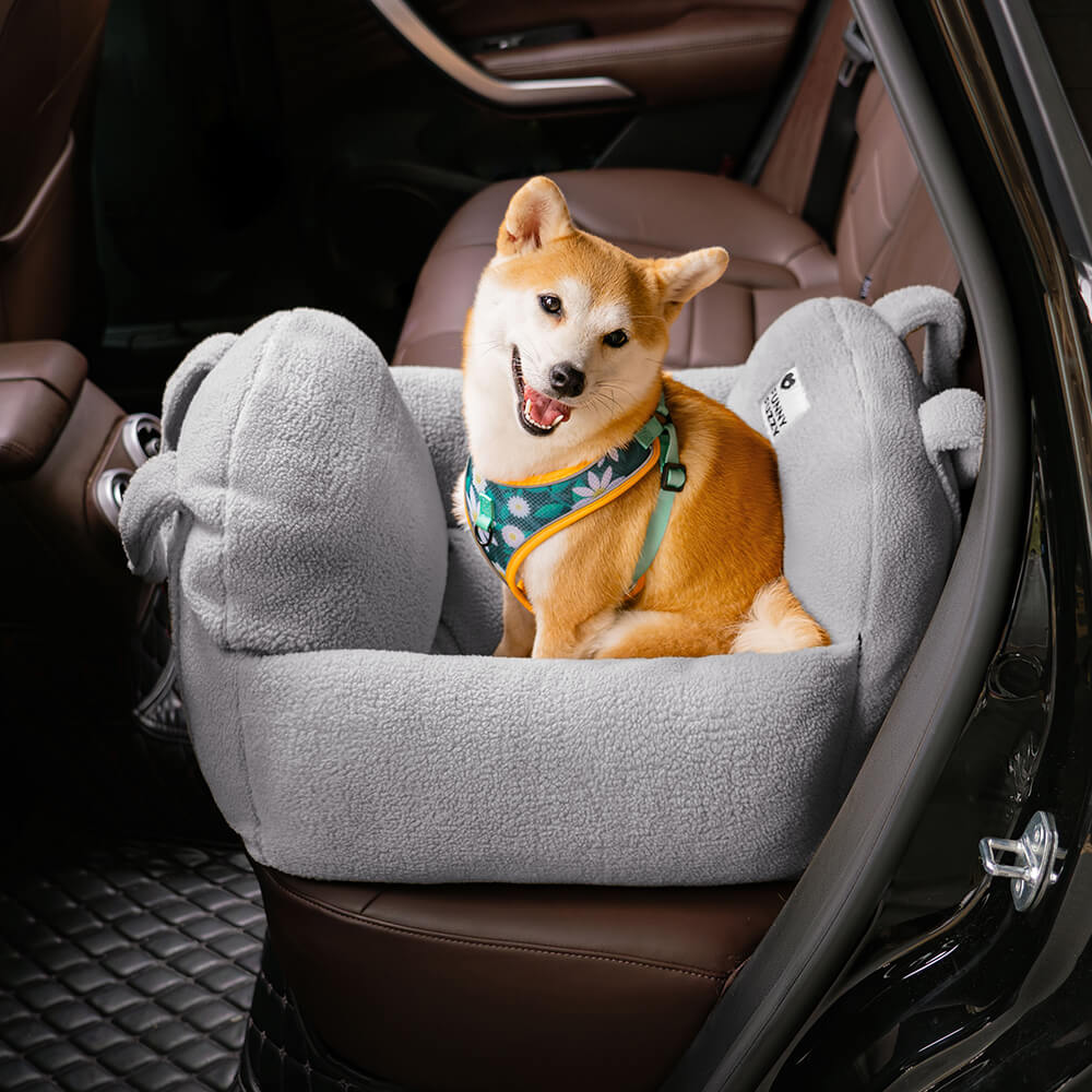 Reiseschutz, bequemes, dickes Hunde-Autositzbett aus Lammwollimitat