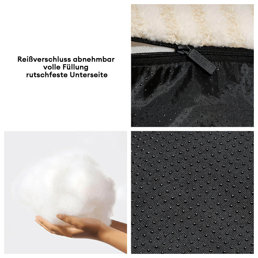 Trendy Sitzsack für Haustiere mit polygonalem Streifenmuster