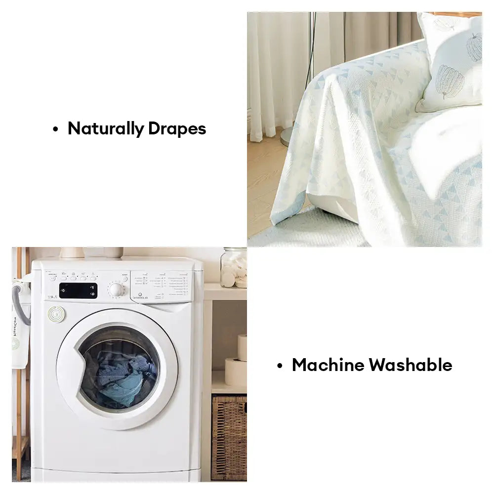 Dreieck Stern Kühlende Eis Seide Atmungsaktive Komfort Sofa Decke Couchbezug