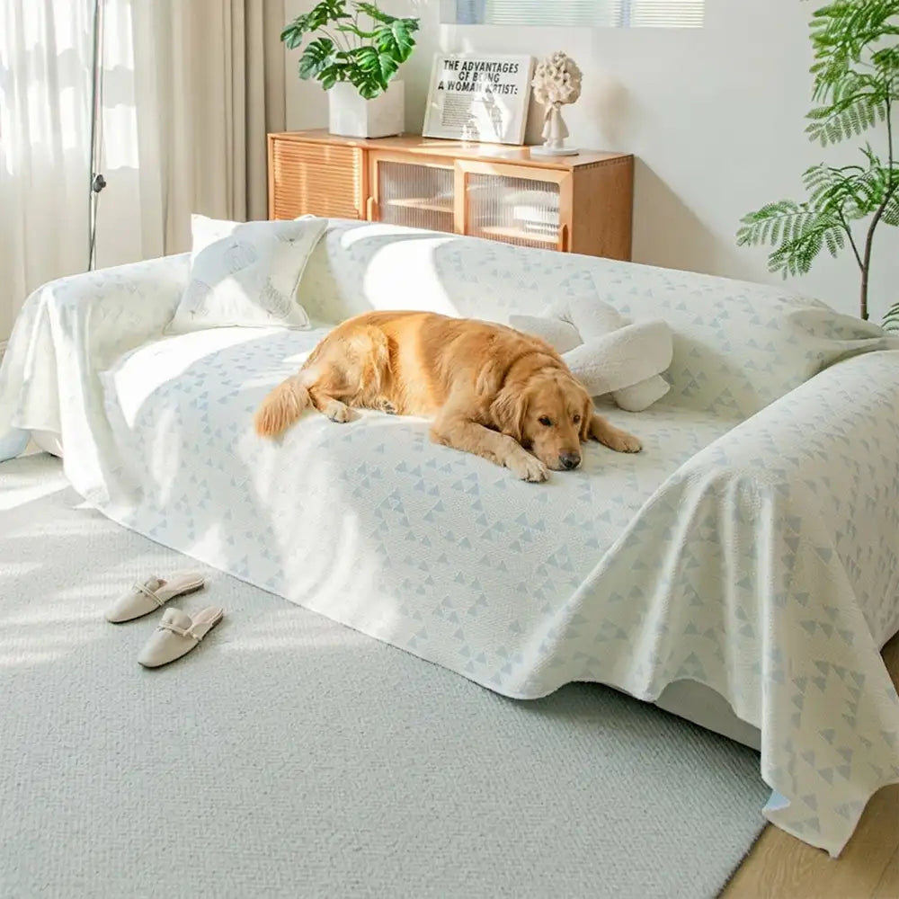 Dreieck Stern Kühlende Eis Seide Atmungsaktive Komfort Sofa Decke Couchbezug