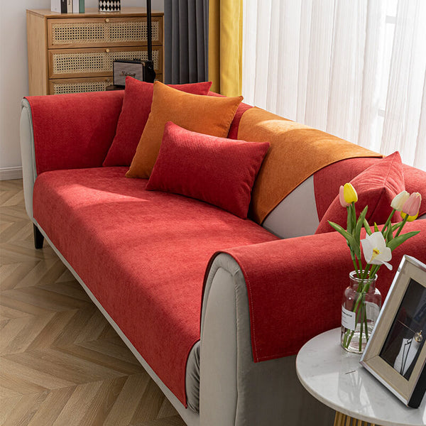 Bequemer Sofa-Schutzbezug aus Chenille