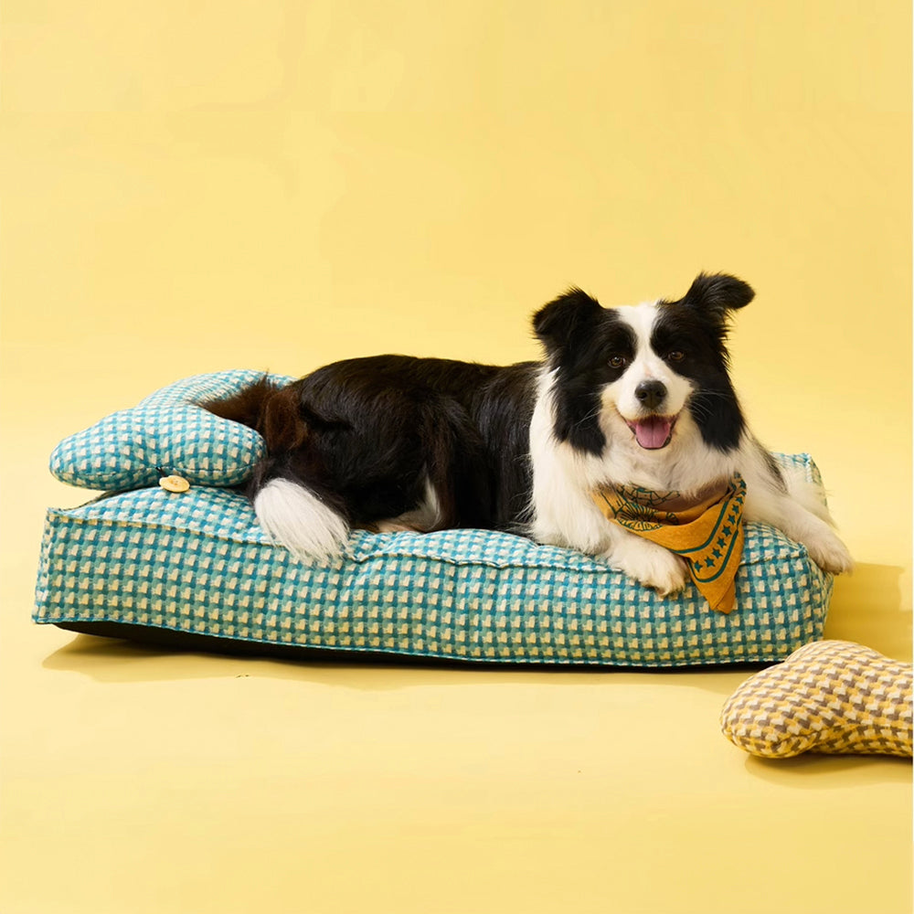 Beruhigendes Hundebett „Sweet Dreams“ in Waffelform