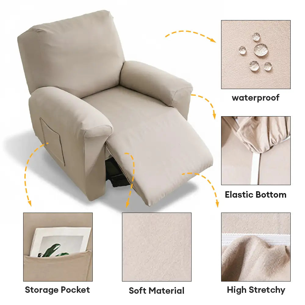 Wasserabweisender kratzfester elastischer vollständiger recliner Sofabezug