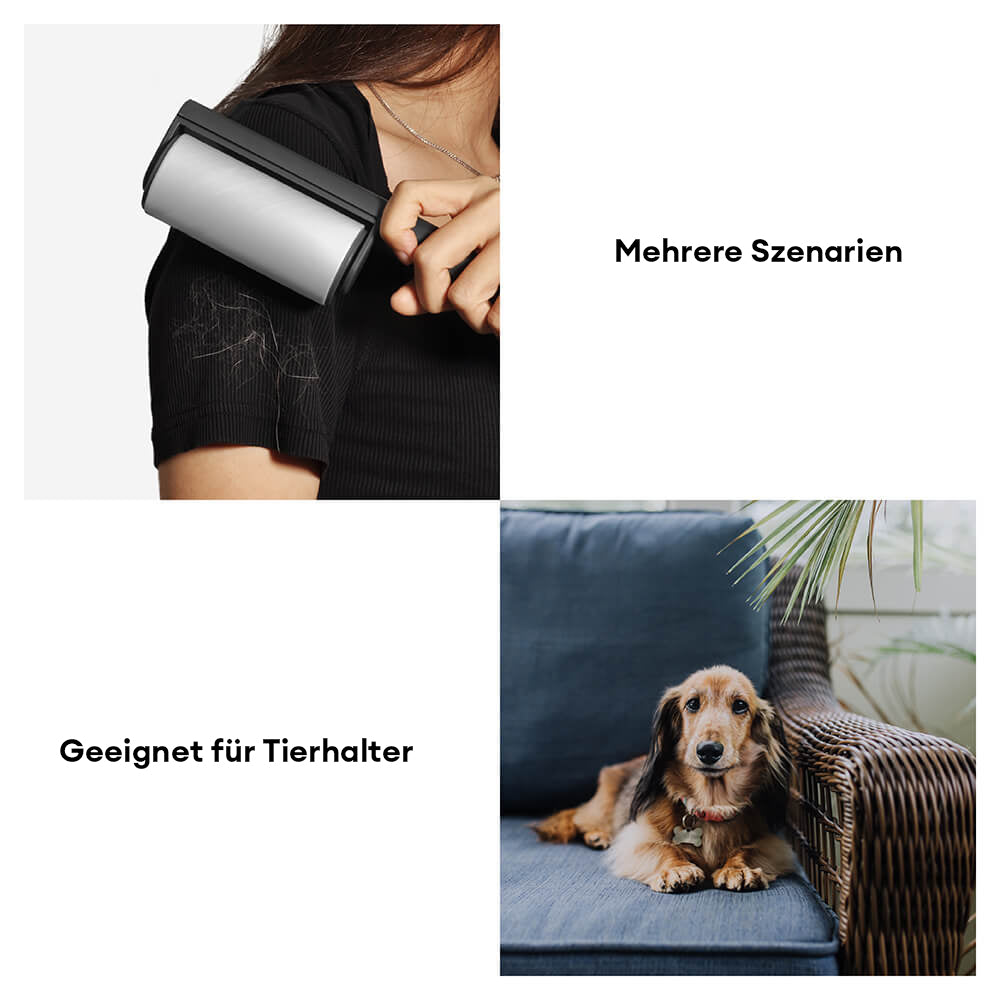 Fusselroller - Zylinderförmiger Vertikaler Fusselroller für Klebrige Tierhaare