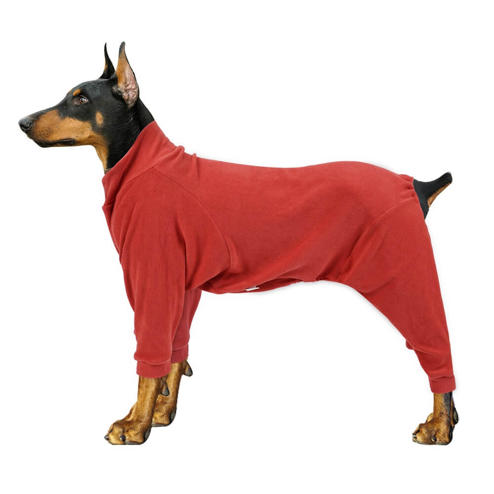 Kuscheliger Fleece-Hundepyjama – Perfekte Nachtwäsche für große Hunde