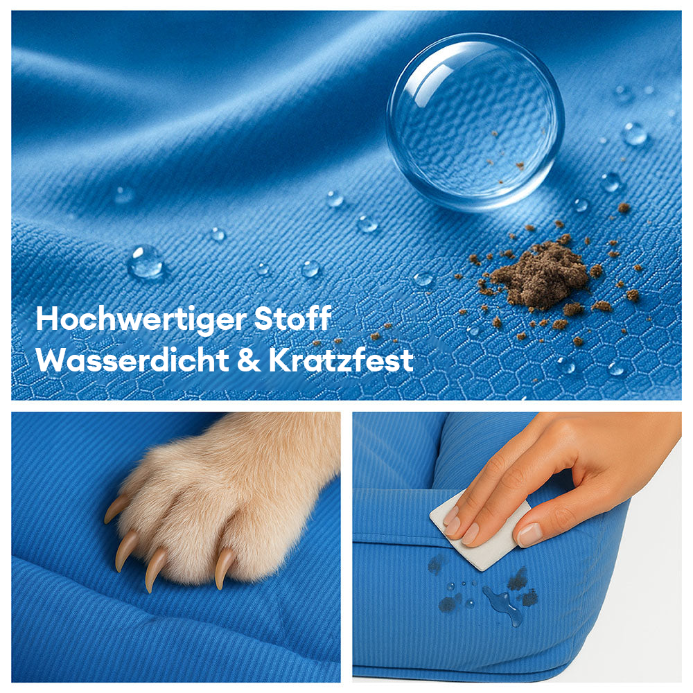 Vollständig Orthopädisches Wasserdichtes Hundebett mit Rundum-Unterstützung für Große Hunde