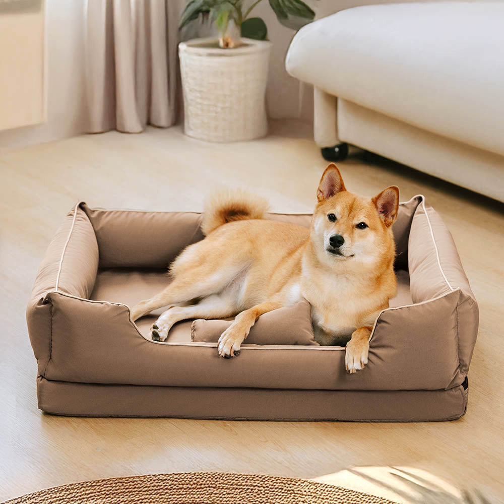 Nordischer Stil wasserdichter kratzfester waschbarer Hundesofa-Bett mit Kissen