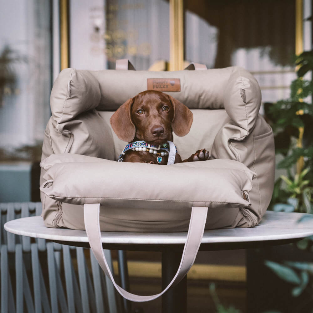 Prächtig Unterwegs Autositz Hundebett aus Kunstleder - Urban Voyager