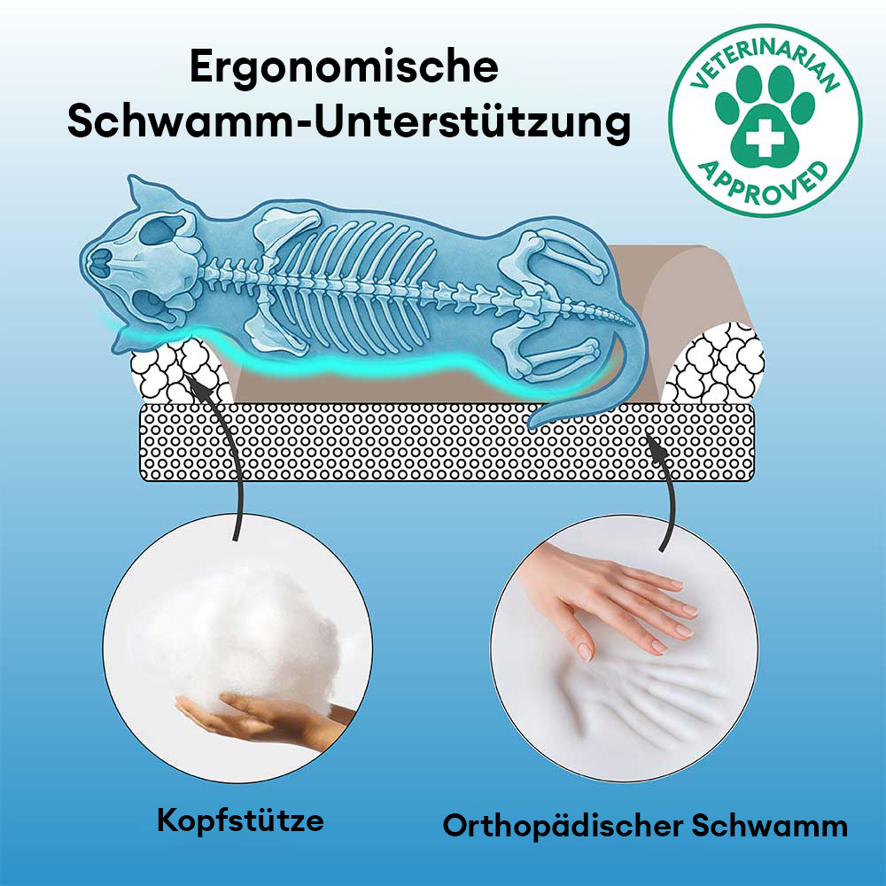 Nordischer Stil wasserdichter kratzfester waschbarer Hundesofa-Bett mit Kissen
